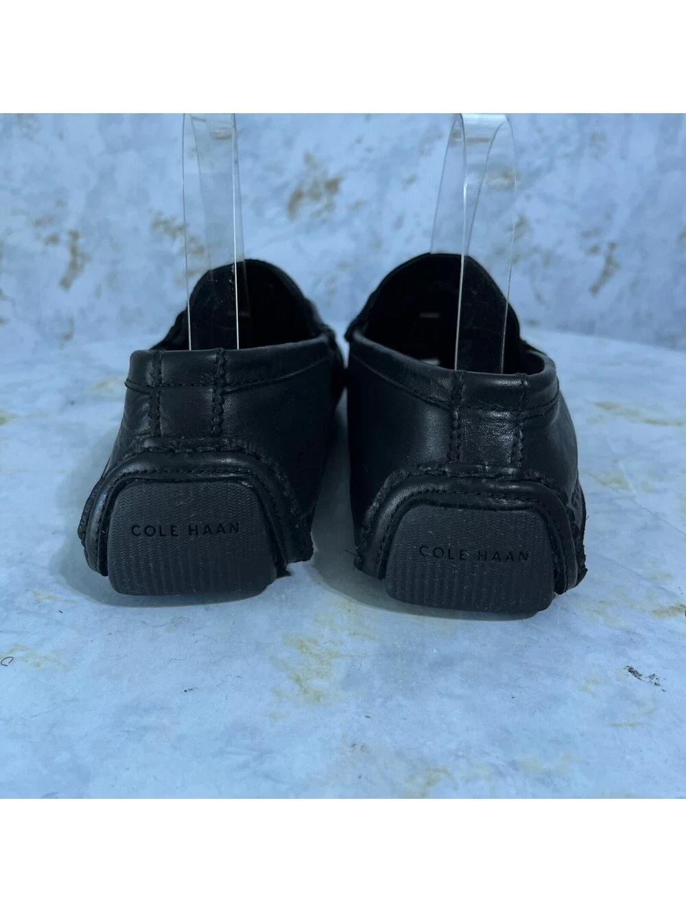 Cole Haan Wyatt Mens Sz 7M Shoes Black Leather Comfort Moccasin Horsebit Loafers